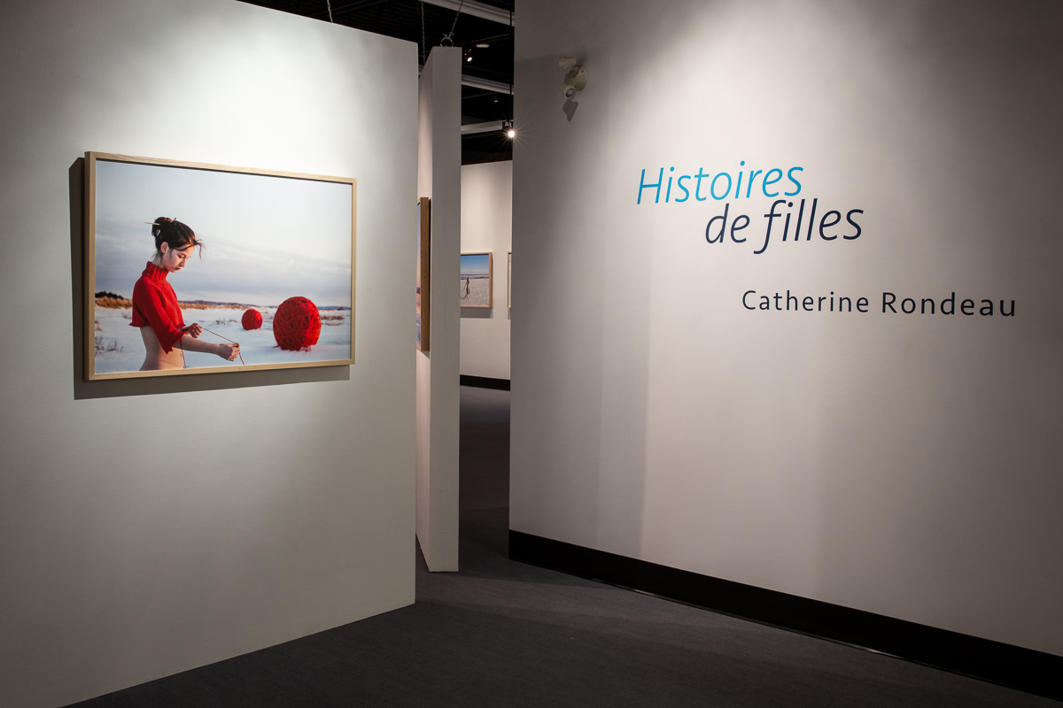 vue d'exposition de l'événement Histoire de filles de Catherine Rondeau au MBAMSH